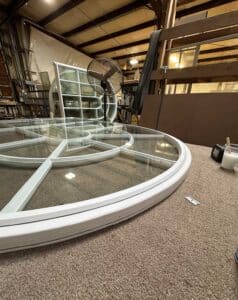 Window Slip being installed on wood window