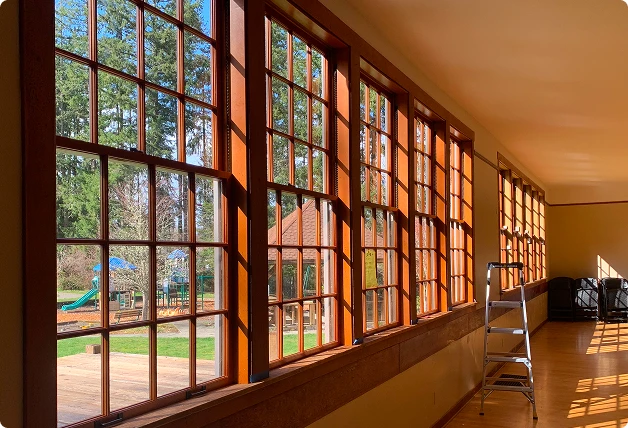 Sunlit Room with Ladder
