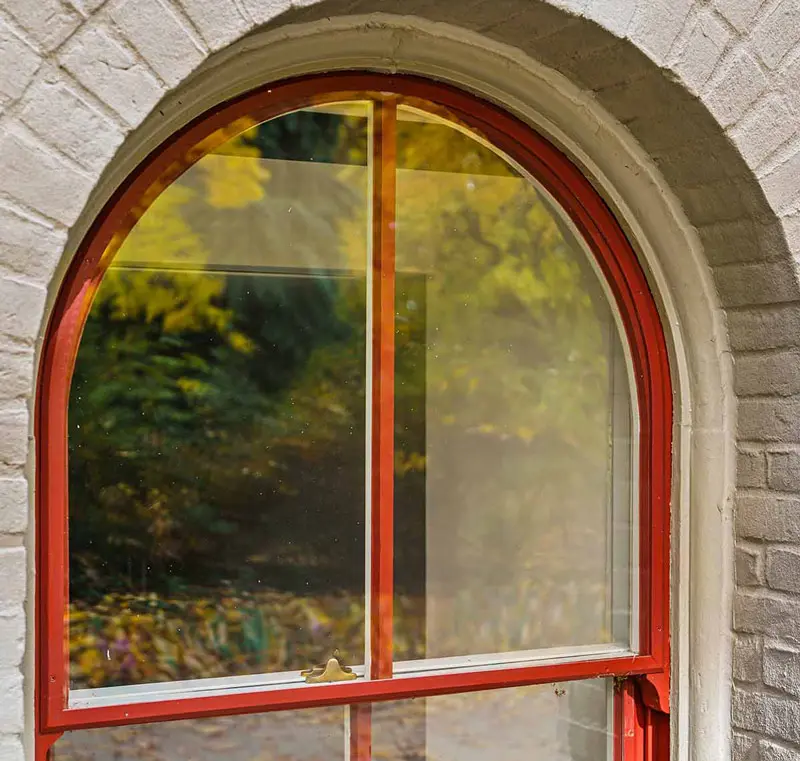 Vintage Wood Window with SLIP installed
