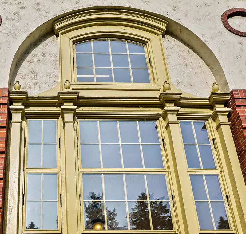 Vintage Wood Window with SLIP installed